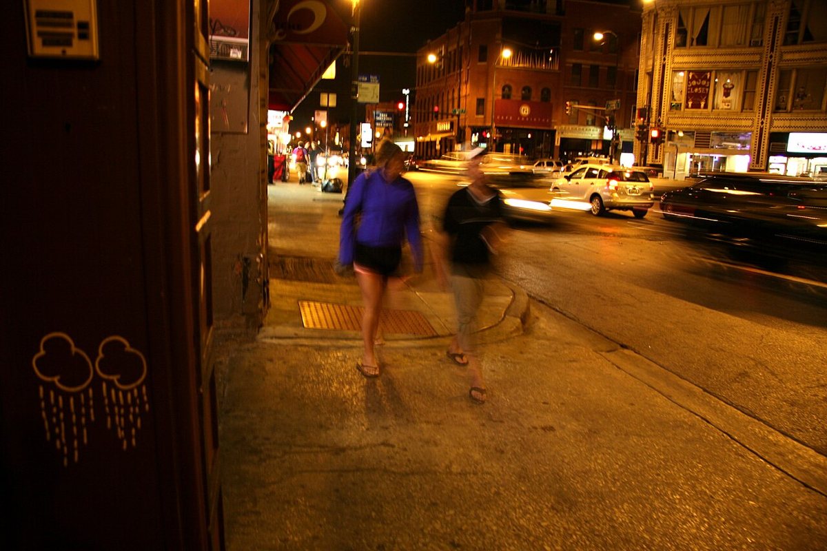 Damen Avenue running through Wicker Park and Bucktown Chicago